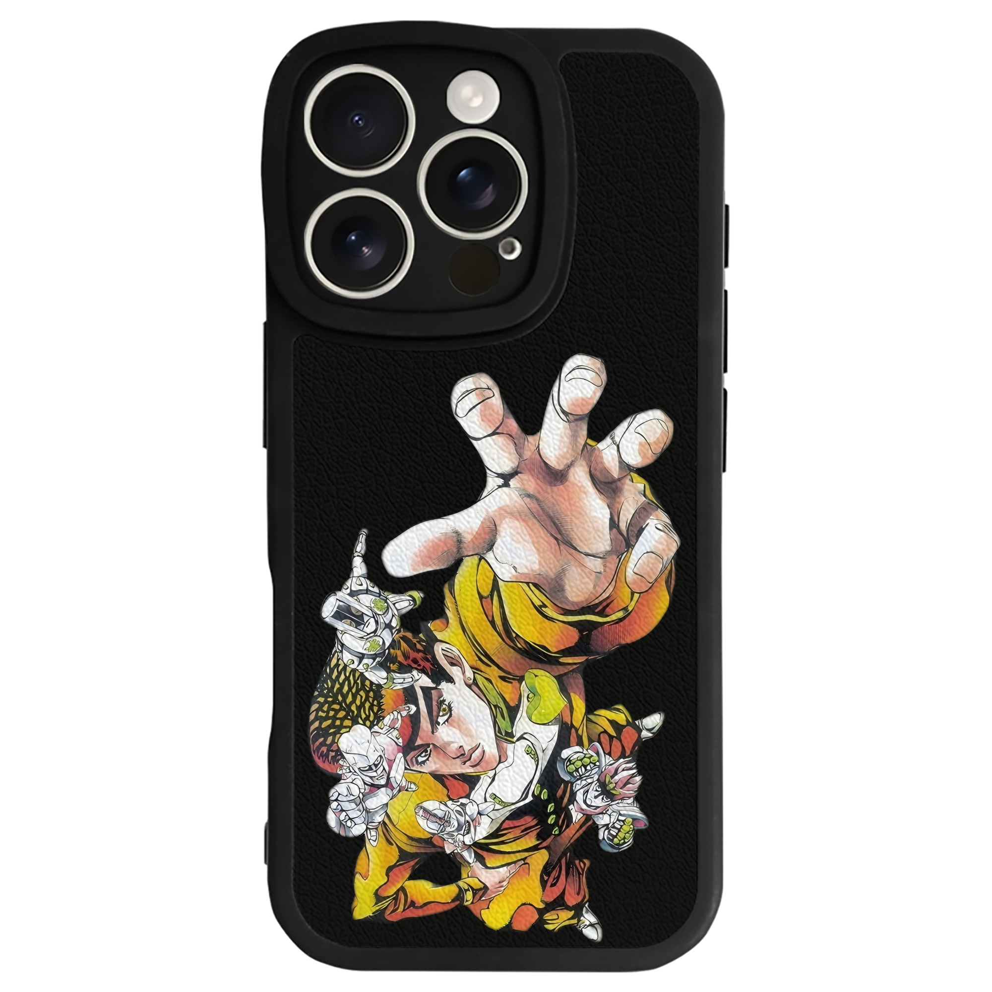 （画像用） ジョジョの奇妙な冒険 ひがしかた じょうすけ JoJo's Bizarre Adventure Higashikata Josuke 【iPhone 16シリーズ対応】シリコンスマホケース（レザー調） 材質：シリコン